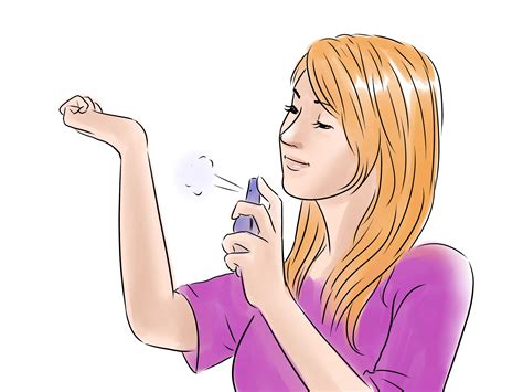 to put on perfume animated